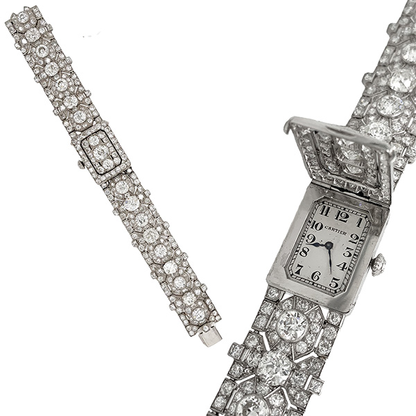 Paul Fisher Cartier art deco watch bracelet