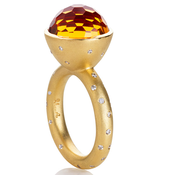 Shamila Jiwa citrine stacking ring