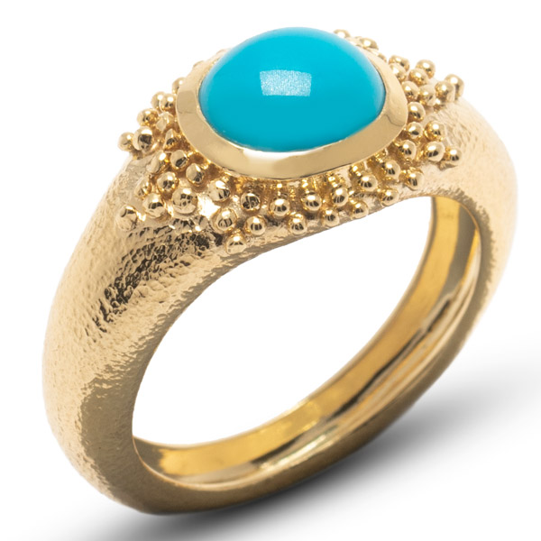 Urart turquoise Ceper ring