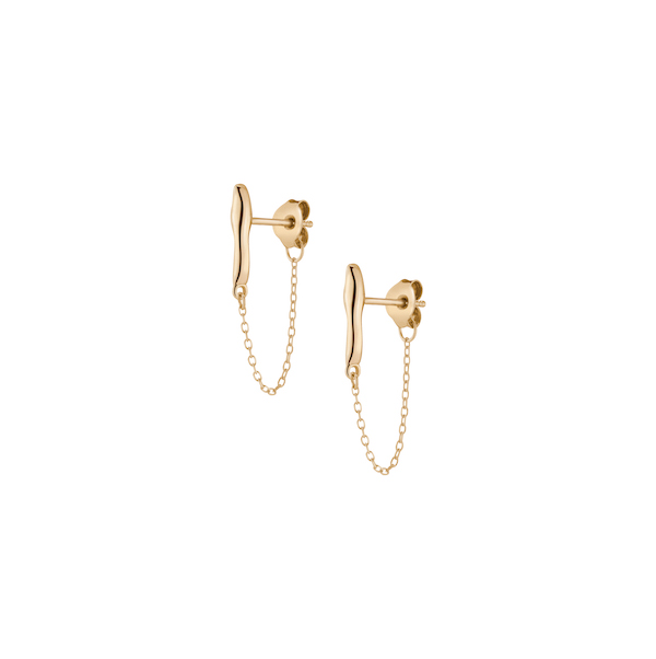 Aurate Halston the Muse chain earrings
