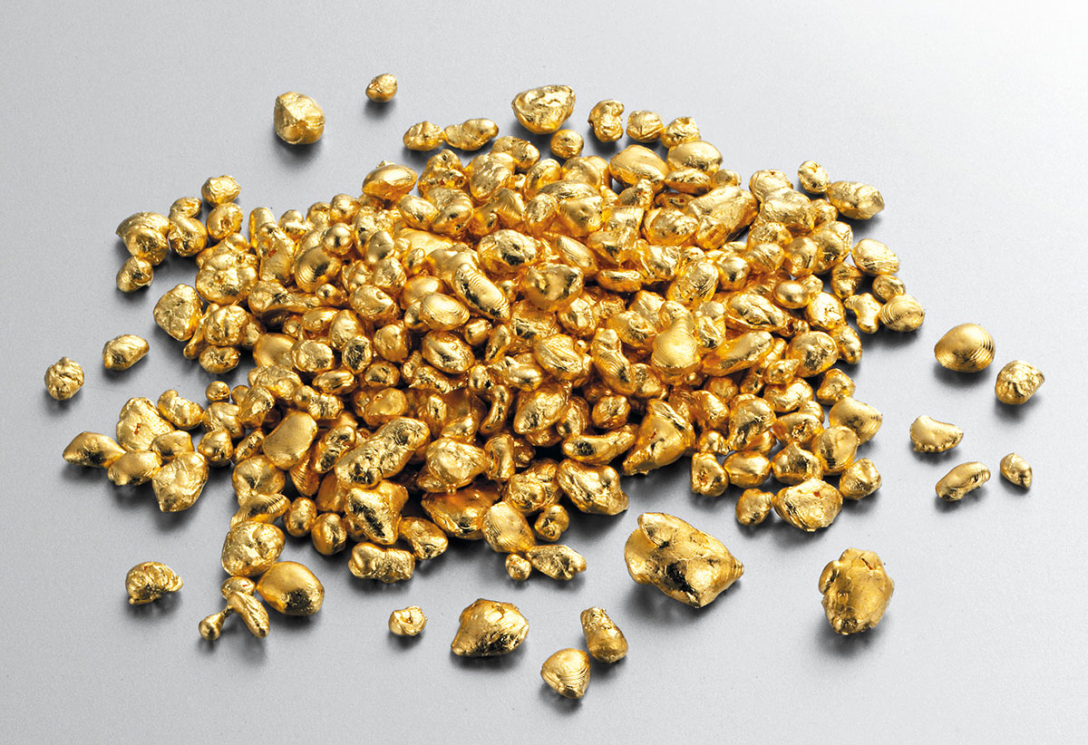 C Hafner recycled gold granules