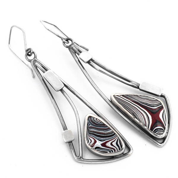 Emma Elizabeth fordite Visionary earrings