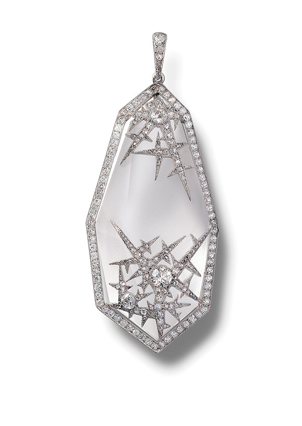 Faberge ice crystal pendant