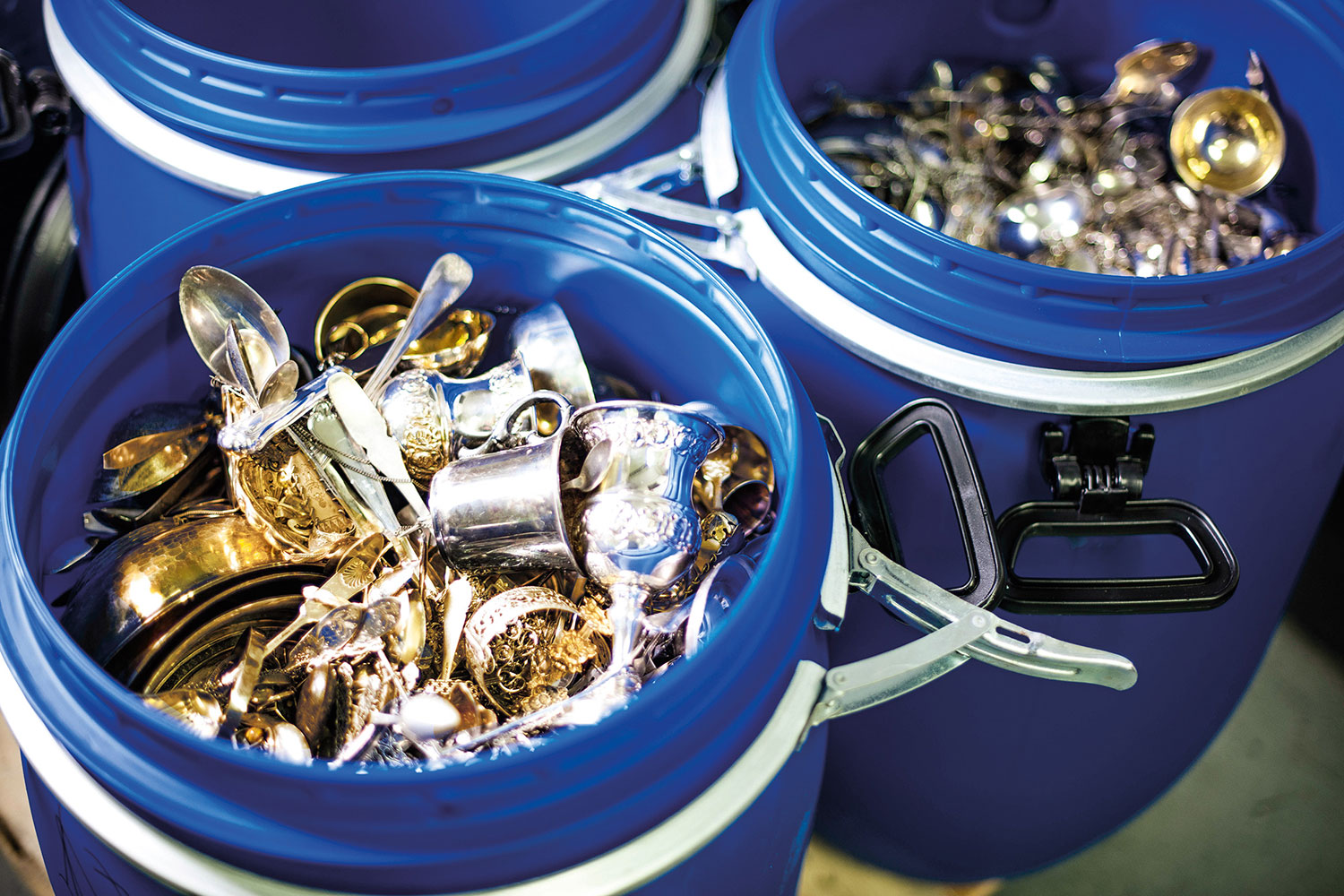 Precious metals destined for recycling at C Hafner