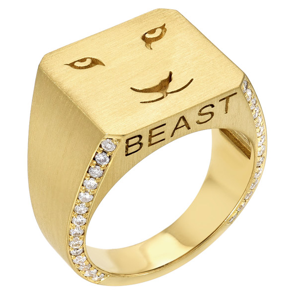 Feral Jewelry Beast signet ring