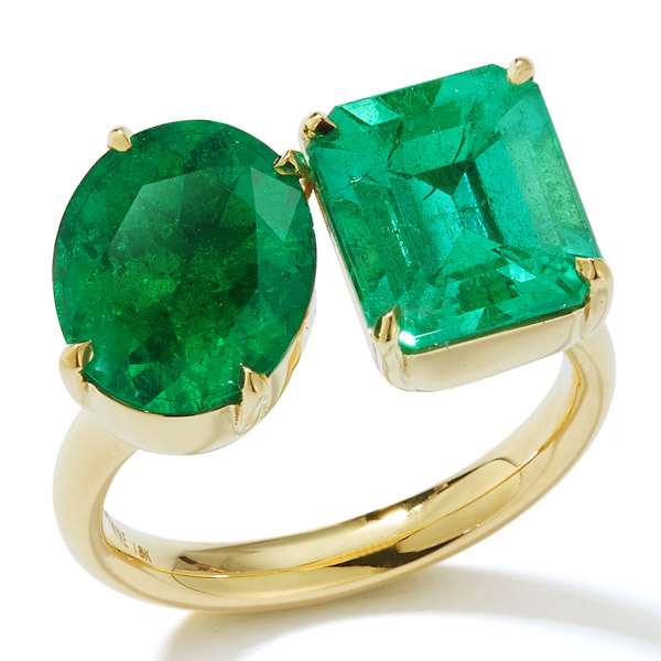 Jemma Wynne Muzo emerald ring