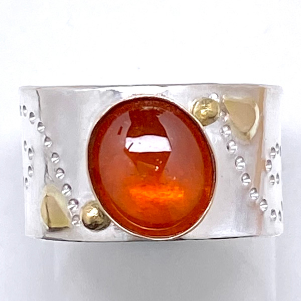 Jen Volkodav spessartite garnet Halle ring