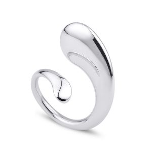 Kloto fluid silver ring