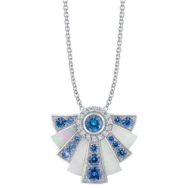 Laura Gallon sapphire Galaxie necklace