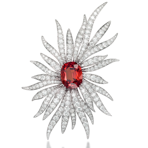 Picchiotti spessartite garnet brooch