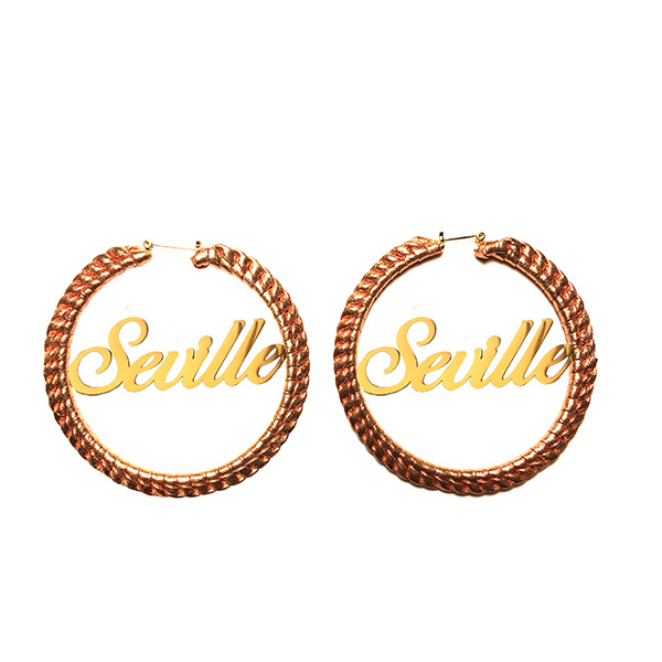 Seville Michelle door knocker earrings
