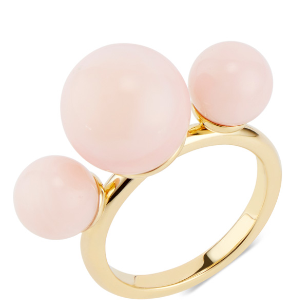 Akaila Reid triple pink opal ring
