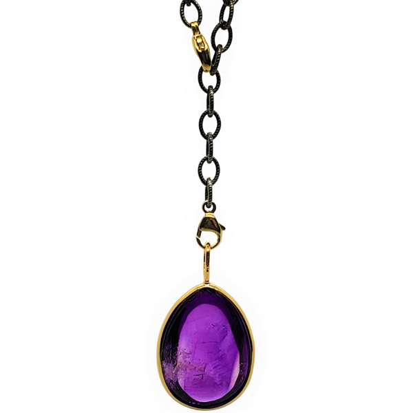 Alison Nagasue amethyst pendant