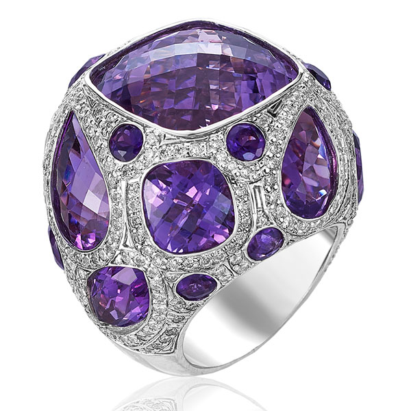 Bhojwani amethyst ring