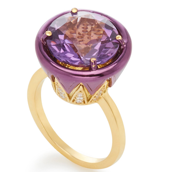 Carol Kauffmann amethyst ring