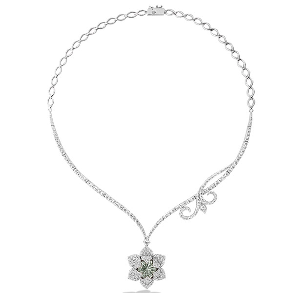 Chateau Tiana Royal Water Lily necklace