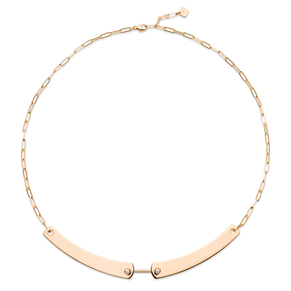 Nouvel Heritage rose gold necklace