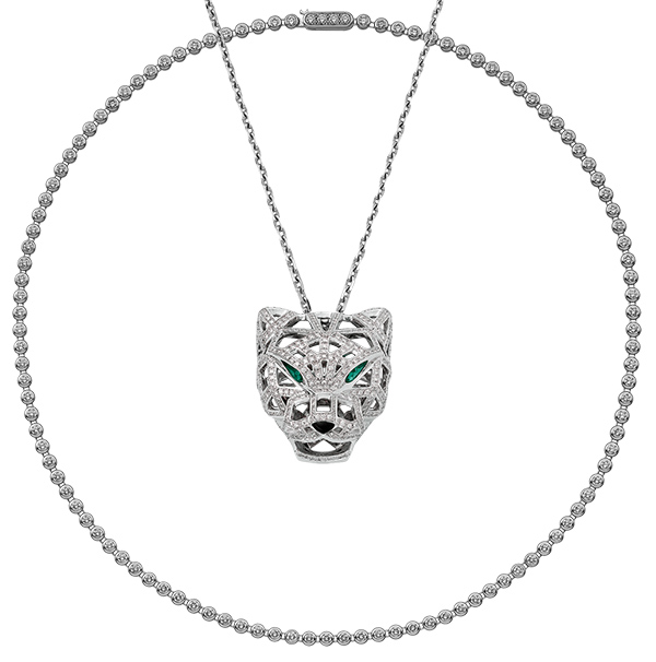 Cartier diamond necklace Panthere necklace