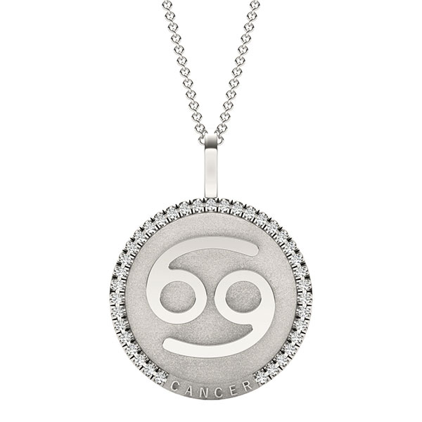 Charles & Colvard astrological pendant