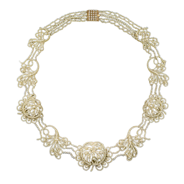 Early Victorian garland necklace