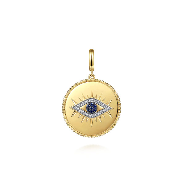 Gabriel evil eye pendant