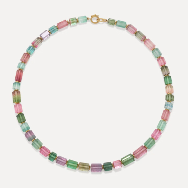 brittany myra aquamarine gemstone candy necklace | salt hill | fargo |  unique modern, vintage engagement rings, jewelry