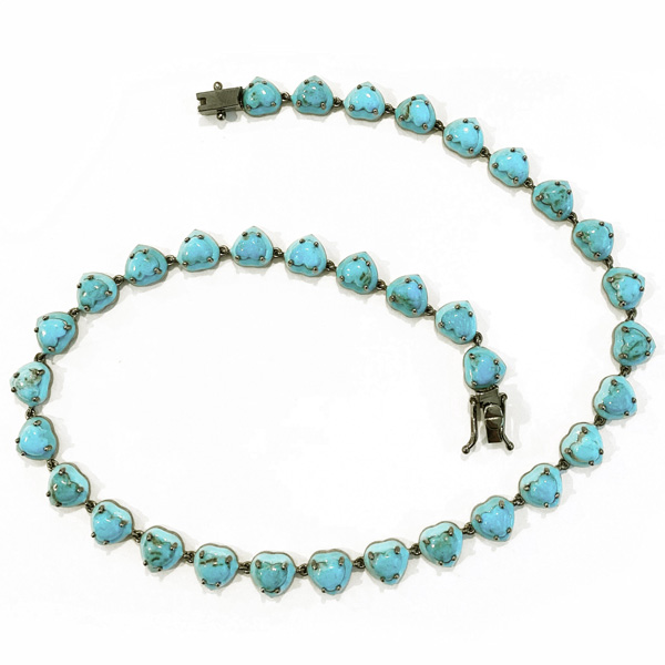 Nakard turquoise heart necklace