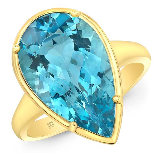 Rahaminov aquamarine ring