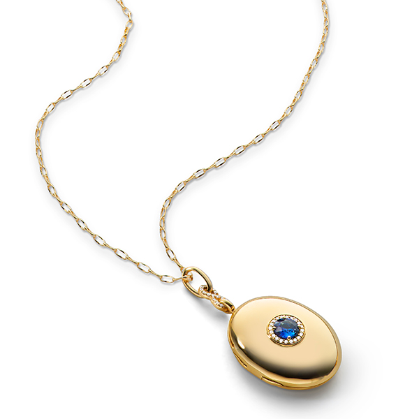 Sapphire Infinity Locket