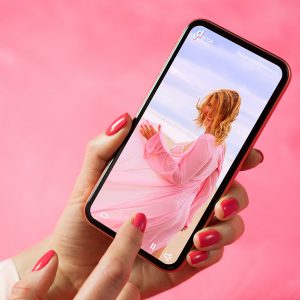 Woman Dancing on phone screen