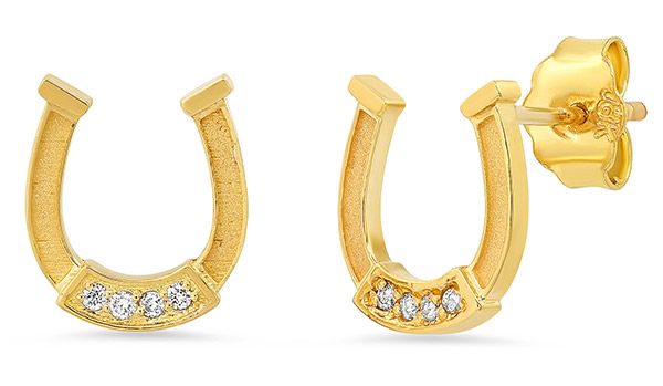 Established horseshoe earrings