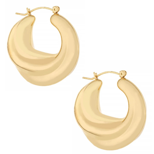 Ettika crescent swirl earrings