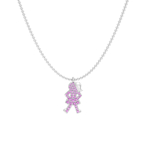 Girl up powerful girl necklace