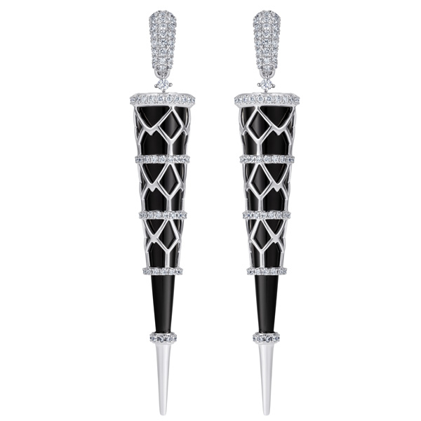 Matturi classic spiky drop earrings