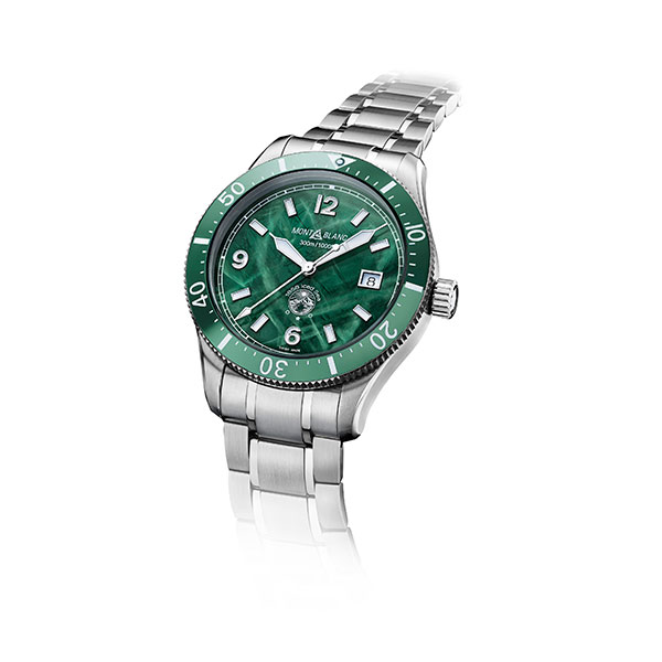 Montblanc 1858 Iced Sea Automatic Date green watch