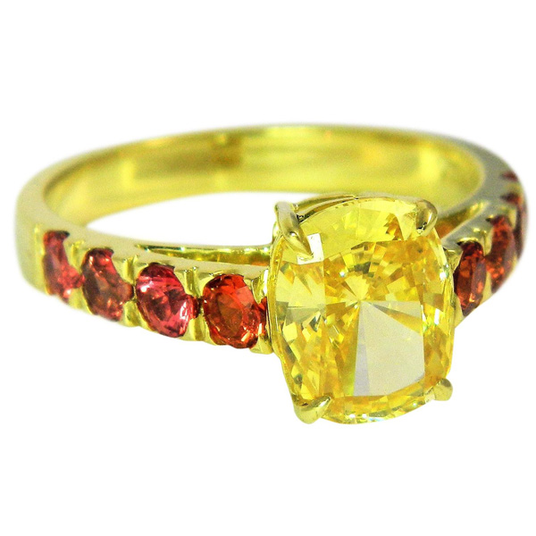 Alison Nagasue yellow diamond ring