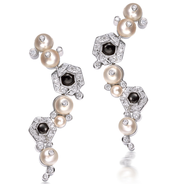 Ananya Celeste pearl earrings