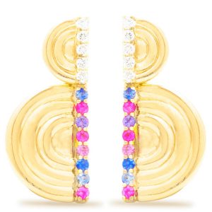 Campbell and Charlotte Edge duo earrings