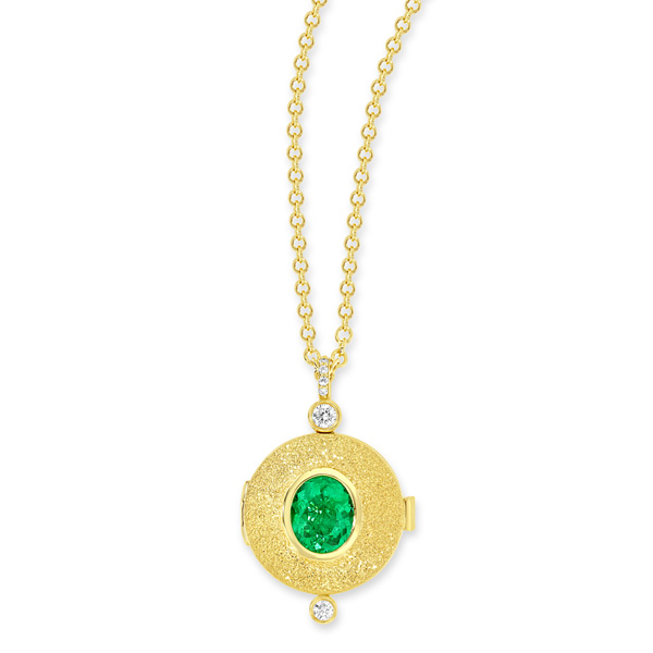 Future Fortune emerald Wizard locket