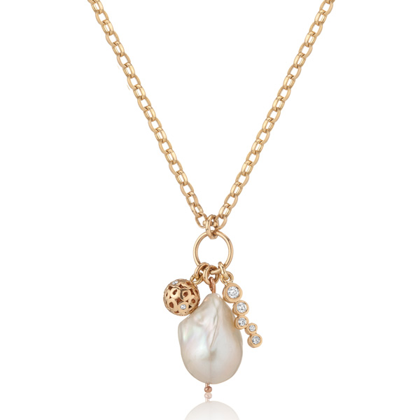 Hi June Parker Petal pearl charm pendant