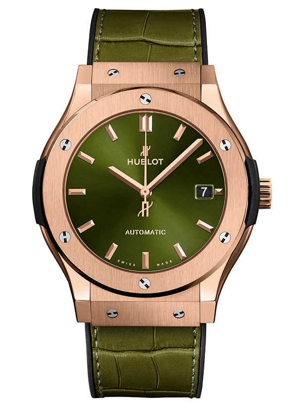 Hublot classic king fusion gold green