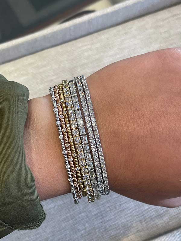 Hurdle's Jewelry flexible diamond bracelets