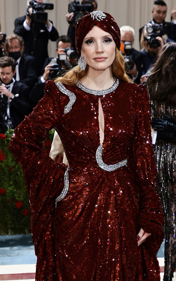 Jessica Chastain 2022 met gala courtesy Getty