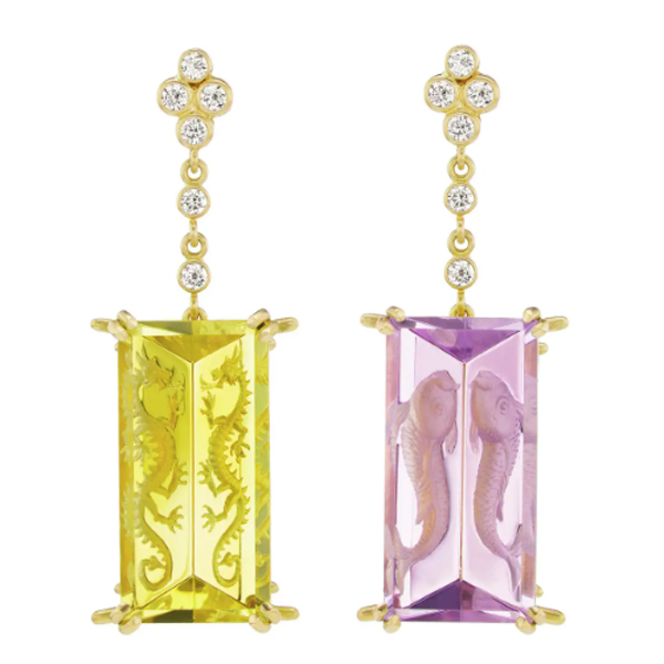 Kate Hudson for 1stDibs drop earrings