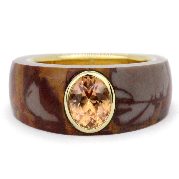 Mercurius Jewelry Jasper and Spessartite Cloak ring