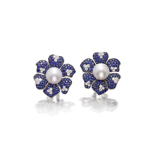 Picchiotti pearl and sapphire earrings