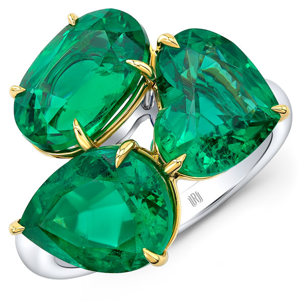 Rahaminov emerald heart ring