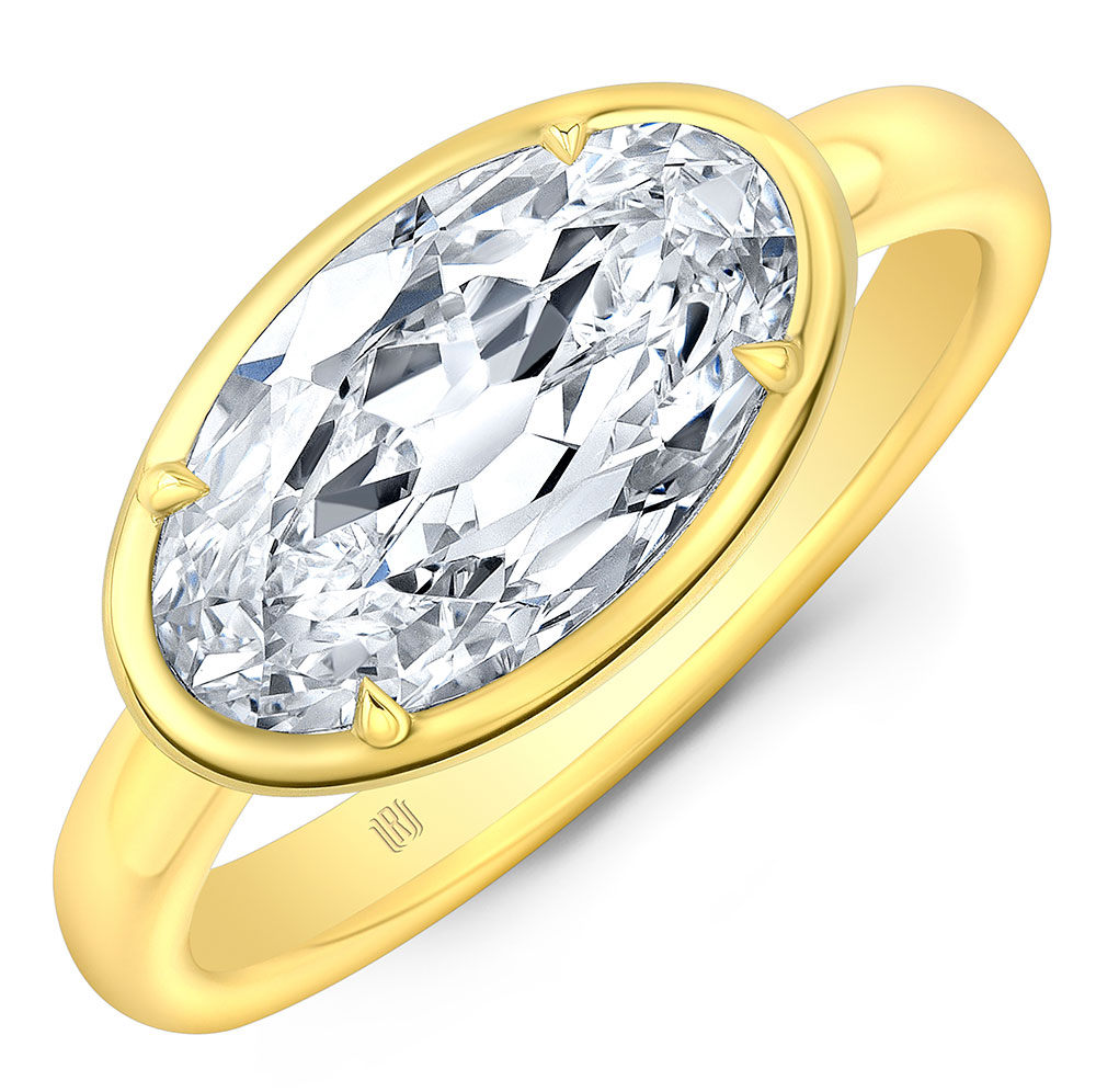 Rahaminov oval engagement ring