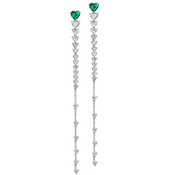 Stone Fine Jewelry Heartbreak emerald earrings