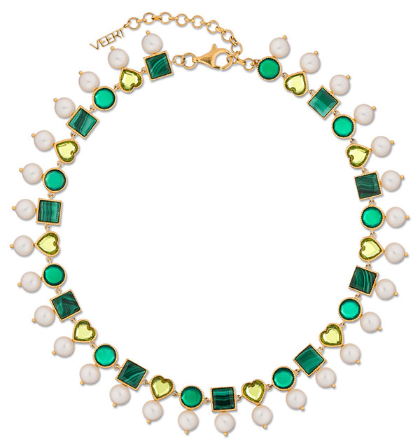 Veert Green pearl necklace